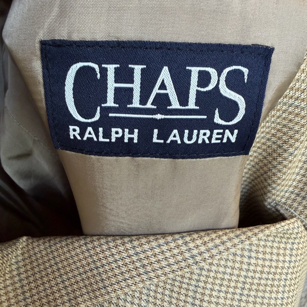 CHAPS + RALPH LAUREN Size 44R Silk & Wool Blend Blazer Made In Canada - Picture 2 of 10